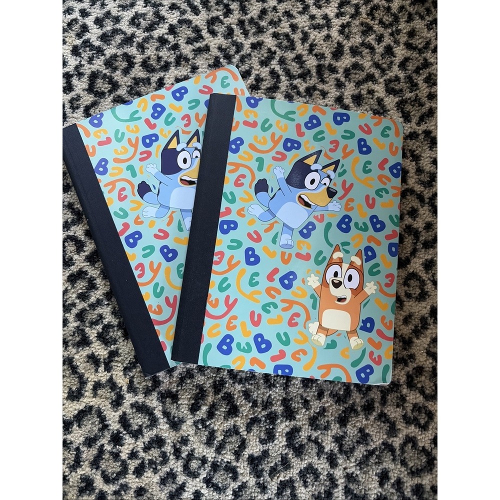 Bluey Composition Notebook Wide Ruled 100 Sheets 9.75 x 7.5 Journal - Lot 2
